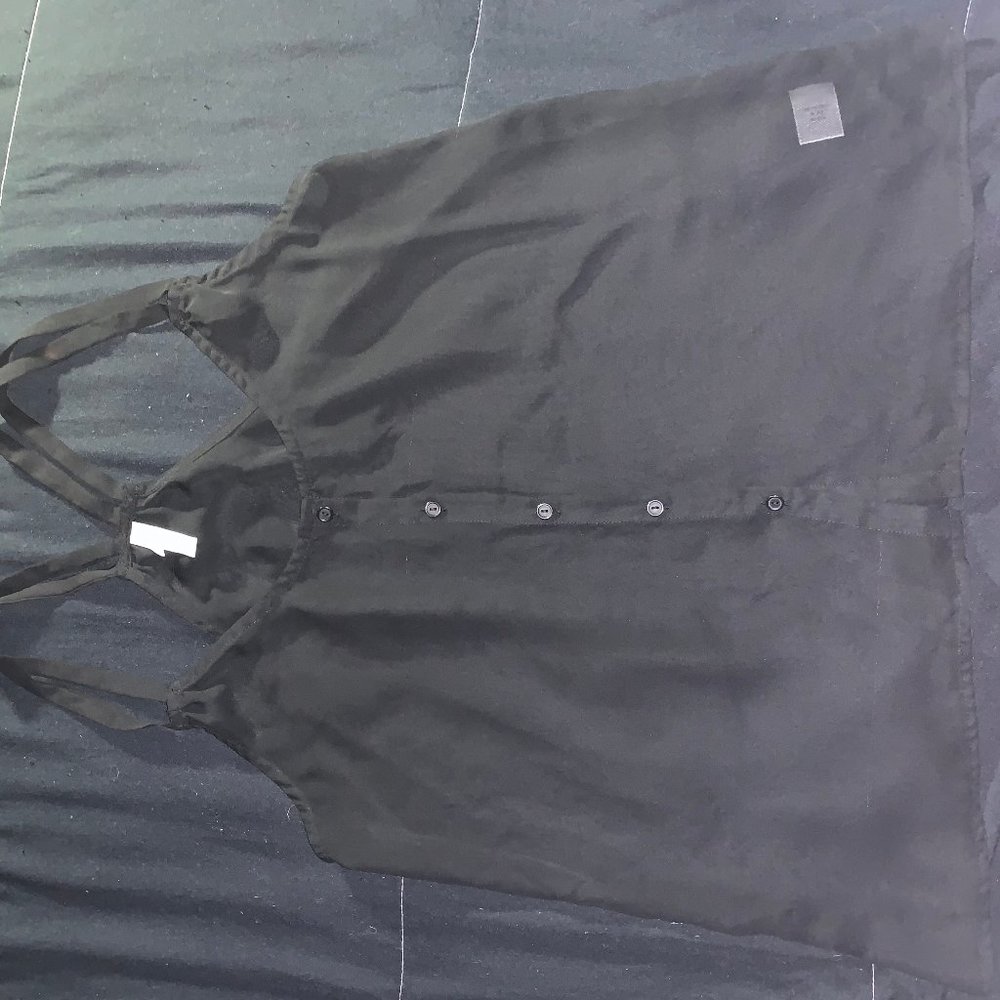 Sheer black tank top